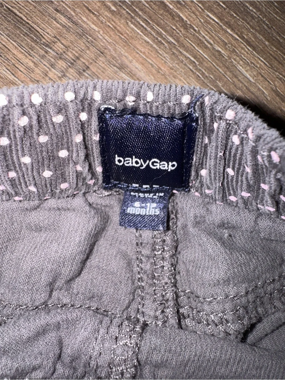 Vintage GAP Brown and Pink Polka Dot Pull-On Jeans